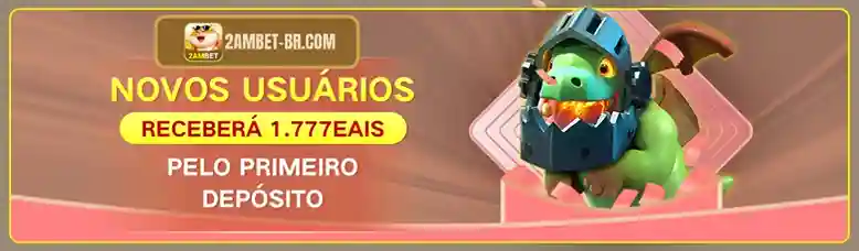 Novo usuário recebendo bônus de boas-vindas no 2AMBET cassino.